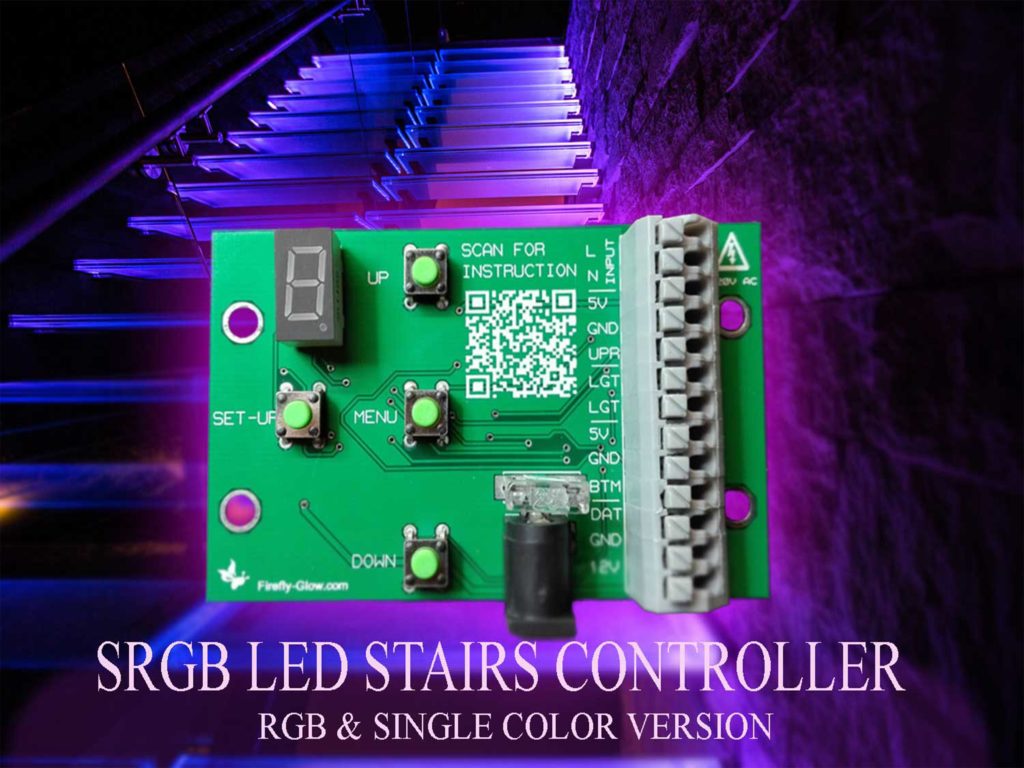 Led controller rgb stairs back light automation